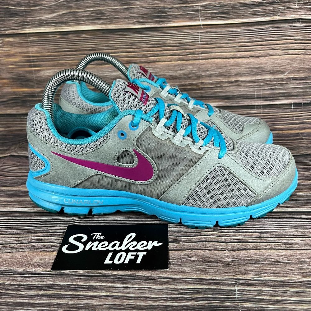 Nike Lunar Forever 2 Women's Silver Blue Athletic Shoes